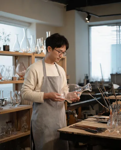Glass artisan