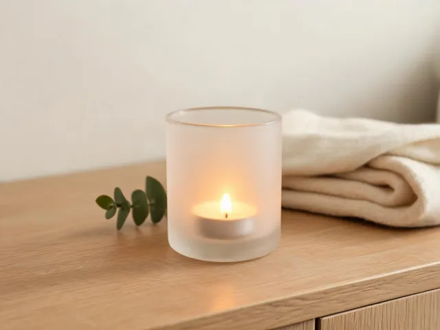 Snowball votive candle holder