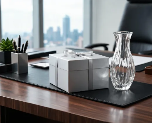 Corporate glass gift